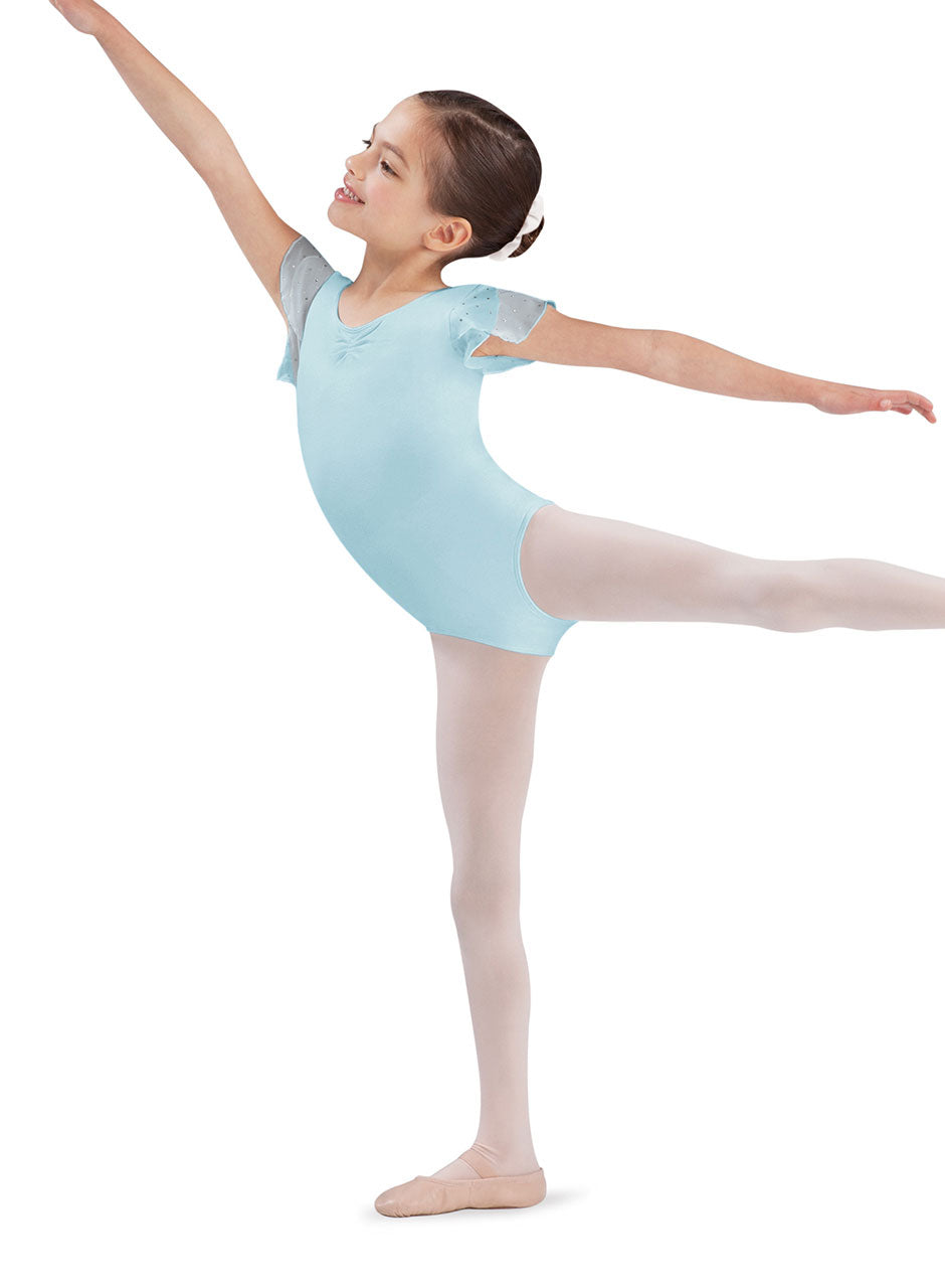 BLO CL3732 Child's Flutter Sleeve Leotard with Sequins