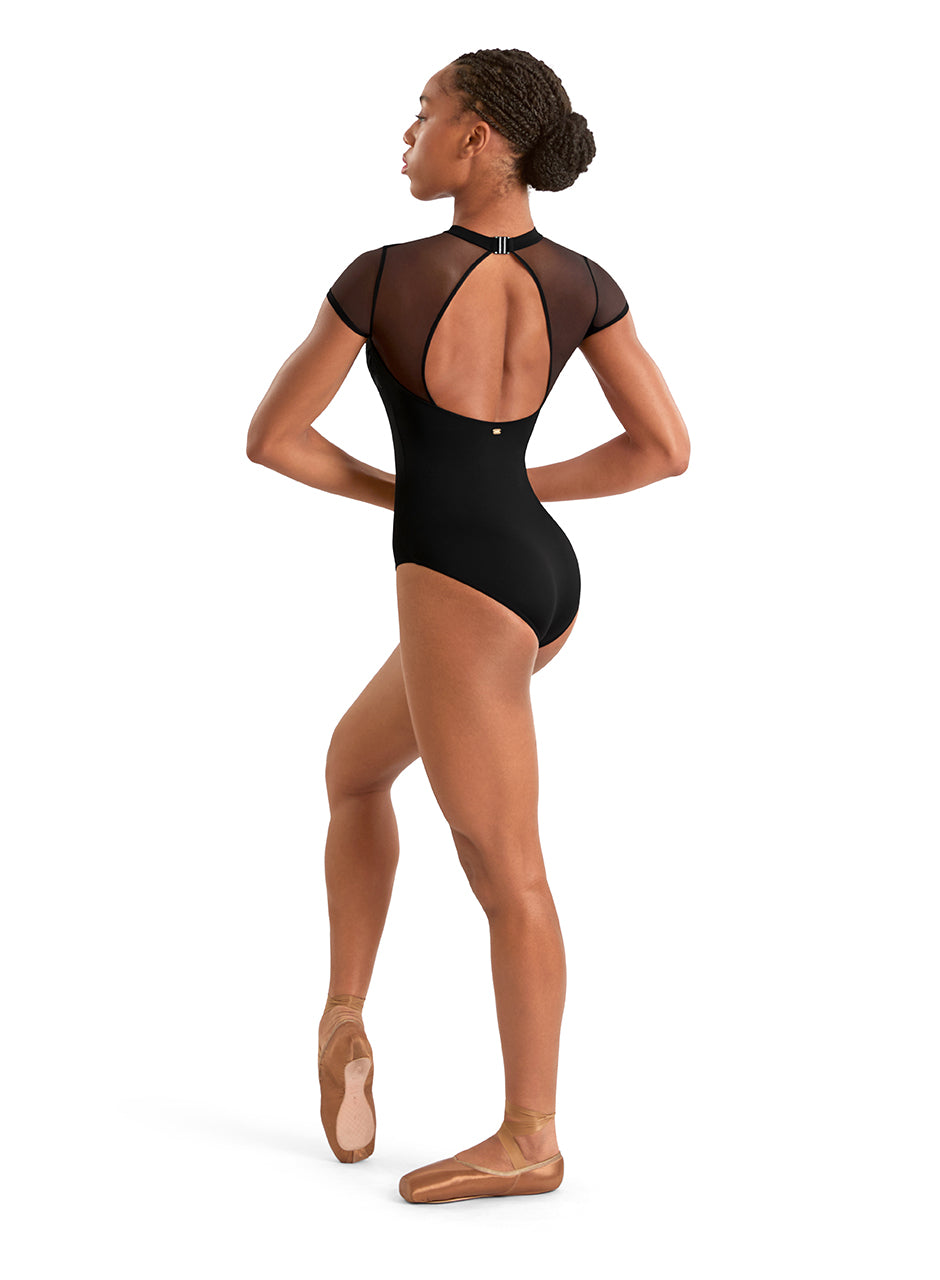 BLO M20011LM Adult Mock Neck Cap Sleeve Leotard