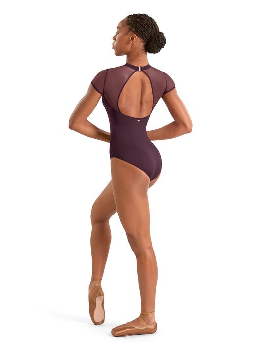 BLO M20011LM Adult Mock Neck Cap Sleeve Leotard